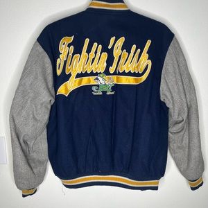 Vintage Fighting Irish varsity jacket
